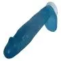Massaging 12in Women Double Pleasure Suction Massager - Hand Free Play - T2021E (Color : Blue)