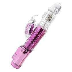 Thrusting Rabbit Body Msaager - 10 Speeds Rotating Versatility Wand for Women (Pink) (Color : Yellow)