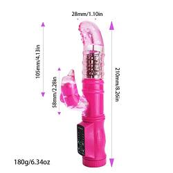 5-Mode Rotation + 12-Mode Dolphin Vibrators Dual Clito-RIS Stimulator G spot Vibrator Toys for Woman