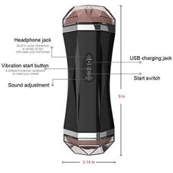 WCZYY Sucking 8 Modes Realistic Soft Vág-ina Aircr-AFT Auto Suck Vib-Ráting Masturbá-tor Cup Rotáting Sùcking Pump Másturb-ation Device Male Tshirt Sucking Silicone Couple Play