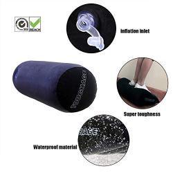 RONSHIN Sex Pillow for Couples Cylindrical Soft Inflatable Portable Pillow Cushion + Manual Inflatable Tube