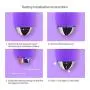 Women Waterproof Vibration Love Bullet Egg with 20-Frenquency, Purple
