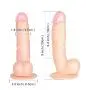 JSCRlove 8.3 Inch Ðíldɔ Lifelike Realistic Dual Density Toy Real Feel Happy Toy with Strong Base Women Dresses
