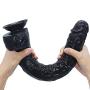 TTQQJJ 17 Inch Lifelike Oversize Personal Body HandsFree with Strong Suction Cup for Female - Black - Eryanghuatan