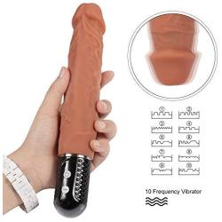 LSANNUY Relax Massage Wand Wand Massage Wand with 10 Powerful Speeds & Astonishing 10 Modes, Rechargeable Handheld Body Massage Wand Waterproof Silicone Flesh Silicone Pleasure Toy