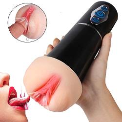 Vibrating Male Masturbator Cup，Pocket Pussy with 5 Modes of Suction Stimulation and 10 Vibration Modes, Realistic Fleshlight Pocket Vagina Stroker for Man Masturbation Rechargeable Automatic Sex Toys