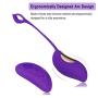 Strongest Waterproof Silicone Massager Ball with Wireless Remote Control - 12 Kinds of Massager Mode - USB Charging - Perfect Match to Help You Relax All The time.(Purple) (Happy-Purple)