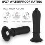 Vibrating Butt Plug, Male Vibrator Remote Control Anal Sex Toys Prostate Massager with 9 Vibrations Silicone P Spot Trainer Waterproof for Men Women Couple