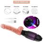 FREDORCH Wireless Remote Control Automatic Sex Machine Telescopic Dildo Vibrators for Women Sex Toys for Woman (with Two Dildos)