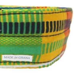 Djembe Drum Deluxe Standing Strap - 2&quotx15 Adult Size - African cloth print from Ghana