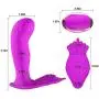 Wearable 10 Speeds Buttterfly Silicone Waterproof USB Rechargeable Invisible Remote Control Vibrantor for Women Couples(Hot Pink) Wearable 10 Speeds Buttterfly Silicone Waterproof USB Rechargeable Invisible Remote Control Vibrantor for Women Couples(Hot Pink)