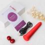 Bullet Vibrator - Silicone Mini Clit G Spot Vibrator with 16 Vibration Modes for Travel Waterproof Rechargeable Clitoral Stimulator Adult Sex Toys for Women and Couples (Red)