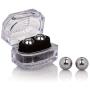 CalExotics Silver Balls In Presentation Box - Steel Ben Wa Vaginal Kegel Weights - Pelvic Floor Exercise - Adult Sex Toys - Silver