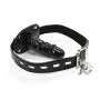 ZhengYa Leather Lockable Ball Gag w/ Lock Bondage Sex Toy Fetish Restraint Slave Roleplay Gimp 4 (Black, Short) ZhengYa Leather Lockable Ball Gag w/ Lock Bondage Sex Toy Fetish Restraint Slave Roleplay Gimp 4 (Black, Short)