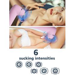 REALGIRL Clitoral&Nipple Sucking Vibrator G Spot Vibrator &Stimulator Dual Adult Sex Toy, 8 Vibration Modes Vagina Massager Waterproof Vibrating Dildo Rechargeable Massager for Solo Masturbation and
