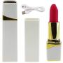 Lipstick Bullet Vib Mini Mssager for Women ，USB Charging Portable Handheld Magic Wand Vibrator Mini Bullet for Women (White)