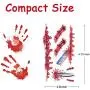 Halloween Zombie Scar Tattoo Sticker, 12 Sheets Waterproof Temporary Realistic Fake Bloody Wound Tattoos for Halloween Makeup, Cosplay and Masquerade Party Halloween Zombie Scar Tattoo Sticker, 12 Sheets Waterproof Temporary Realistic Fake Bloody Wound Tattoos for Halloween Makeup, Cosplay and Masquerade Party