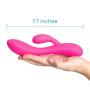PlusOne Dual Vibrating Massager, Passion Pink, 9.9 Ounce