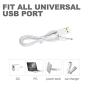 USB to DC 2.5mm Charging Cable, Wand Massager Charger Cord for Rechargeable Wand Massager(White)