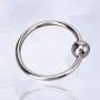 Cock Rings Stainless Steel Penis Rings Erection Enhancing Rings Sex Toys 27mm(Silver)