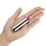 Best Bullet Vibrator, Rechargeable Bullet Vibe with 10 Settings, Super Strong Vibrating Bullet Toy for Women, Waterproof Clitoris Vibrator with Discreet Package (Silver)