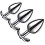 Jeweled Design Stainless Steel Anals Plug B-ütt an-âl Pl-ùg Device T-ö-ys Insert Trainer Kit for Beginner,Pack of 3