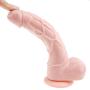 Sex Talk 3PC Realistic Flesh Dildo Vibrator And Anal Waterproof Flexible Huge Penis With And Strong Suction Cup Sex Product Toy For Women