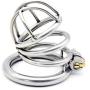Chástí-ty Device, Cǒck Lock, Pěnǐs Lock Ring Men Hypoallergenic Stainless Steel Metal Chasteness Device Anti-Off T-Shirt Belt - 6 (Size : 45mm)