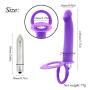 Dingye Double Vibrating Penetration Strap-on Dildo Anal Vibrator