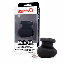 Screaming O Rub-it! Finger Vibe, Black