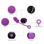Odeco USB Rechargeable Wireless Remote Control Vibrating Silicone Bullet Egg LED Light 7-Frequency Pleasure Adult Sex Toys Vibe for Women or Couples (Purple+Black) Odeco USB Rechargeable Wireless Remote Control Vibrating Silicone Bullet Egg LED Light 7-Frequency Pleasure Adult Sex Toys Vibe for Women or Couples (Purple+Black)