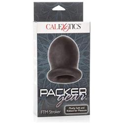 CalExotics Packer Gear FTM Stroker - Male Silicone Masturbation Sleeve - 2 Inch Adult Male Masturbator Sex Toy - Black