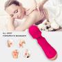 Mini Wand Massager - 12 Frequency Mode Rechargeable Wireless Waterproof Small Massager - Family Health Handheld Sports Massage Equipment and Gifts (Rose Red)