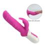 Rabbit Vibrator Sex Toy for Vagina and Clitoris Stimulator, Luv-Spot Strong 3 in 1 Waterproof Rotating Beaded G-Spot Adult Massager for Women or Couples