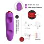 Clitoral Stimulator Finger Vibrator with 9 Vibration Modes for Nipple G-spot Vagina Stimulation, Wireless Remote Control Bullet Vibrator Rechargeable Clit Massager Silicone Sex Toys for Women Couples