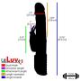 LeLuv Rabbit Vibrator Wave Passion Rotating Beads Digital Control Pink