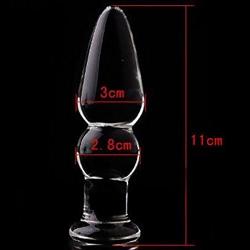 AKStore Crystal Glass Butt Plug Adult Toys Sex Toys G-spot Stimulator Crystal Glass Pleasure Wand Anal Plug for Couple(7 Style)