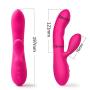 G Spot Rabbit Vibrator with APP Control for Vagina and Clitoris Stimulation, iball Waterproof Silicone Dildo Vibrator with 6 Powerful Vibration Modes Rechargeable 3 Motor Sex Toys for Women and Couple