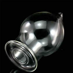 Aulley 7.5cm Glass Hollow Anal Plug Gay Anal Plug Anal Sex Toys Adults Erotic Toys Manual massager