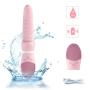 G Spot Vibrator for Vagina Stimulation with Face Brush, Ultra Soft Waterproof Rechargeable Dildo Vibrator with 10 Vibration Patterns Adult Sex Toys for Women and Couple