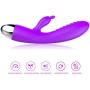 Cordless Dual Motor Quiet Soft Wireless USB Recharging 30-Speed Vi-bration Body Aches Pains Recovery Simple and Convenient Wand -Purple