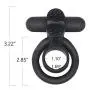 Bantie Vibrating Cock Ring with Tongue, Penis Ring & Clit Vibrator for Couple Play, 10 Powerful Modes Sex Toys for Men Longer Lasting Erections