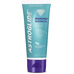 Astroglide Diamond, Premium Waterproof Silicone Gel Personal Lubricant, 3 oz.