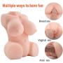 3D Lifelike Realistic Sex Love Doll Adult Toy for Men Male Masturbator - Full Body Female Silicone TPE Torso Pussy Doll with Soft Nature Skin Love Doles for Man Woman Best Gifts Travel Size