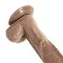 HYLHYL5-F Realistic Dick, Woman Environmental Protection Big Head Health Bendable Suction Cup Base Brown PVC Material (29cm/11.4in) HYLHYL5-F Realistic Dick, Woman Environmental Protection Big Head Health Bendable Suction Cup Base Brown PVC Material (29cm/11.4in)