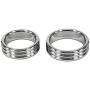 Eastern Delights Luxury Strong Stainless Penis Cock Rings, Erection Enhancing Heavy Glans Rings (ID 45mm)