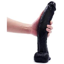 XBWsir Dillo with Suction Cup Hands-Free Flexible Pennis Seax Toiy for Women Men Beginners Black