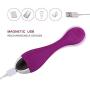 Cordless Handheld Personal Mini Massager, USB Charging, 10 Speed Frequency Mode, Medical Grade Silicone, 100% Waterproof Design for Bedroom, Bathroom, Pool,Party