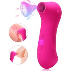 G-Spot Couples Vibrator for Clitoris Stimulation with 10M Remote Control,10 Suctions&Vibrations Nipple Anal Vagina Sucking Vibrator with Dual Motors,Adult Sex Toys for Women (red)