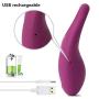 SVAKOM Wendy Vibrating Cock Ring Vibrator Powerful Full Silicone Penis Ring Waterproof Rechargeable Longer Lasting Erection Adult Sex Toy for Men Couples (Violet)